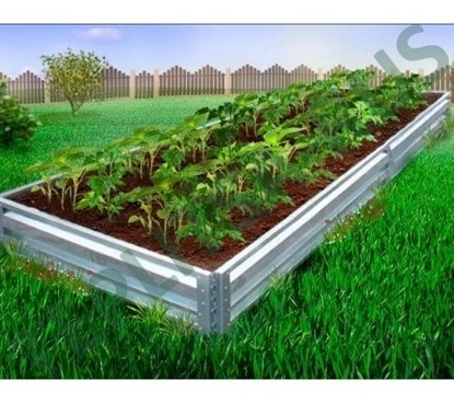 Грядки Оцинкованные Низкие 0.8м Грядки Оцинкованные Низкие 0.8м